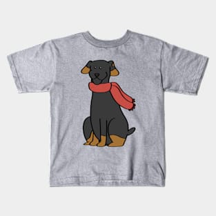 Scarf Dog Kids T-Shirt